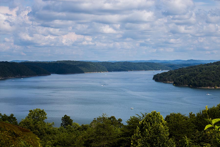 Watercraft Insurance - Lake Cumberland in Summer with Boats on the Water